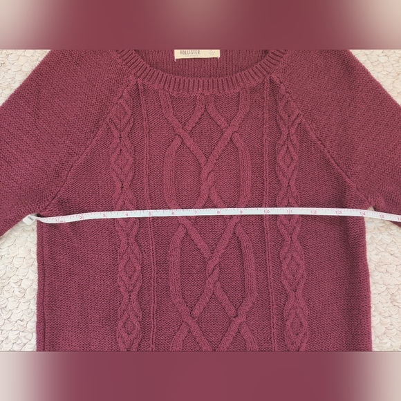 Burgundy Knit Sweater Mini Dress - Picture 8 of 10